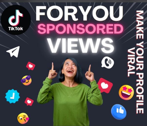 TikTok Sponser Views 3000-12000